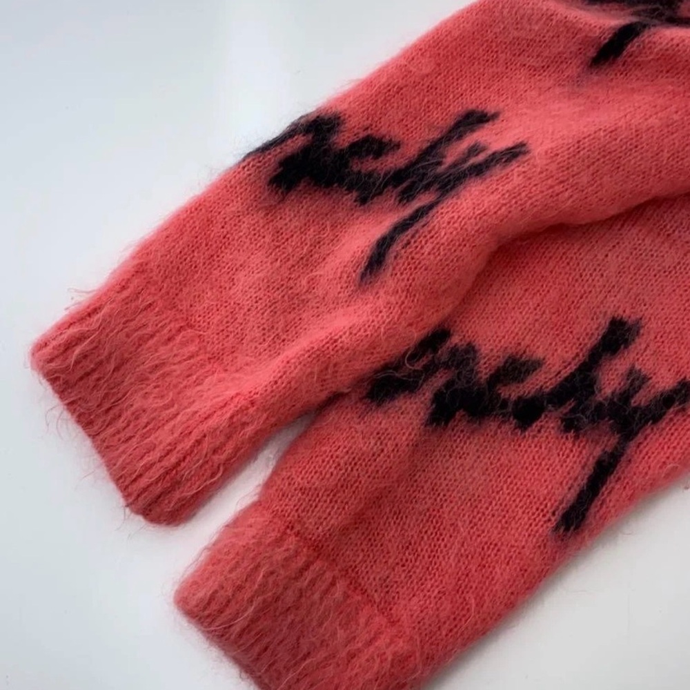 Givenchy Fuzzy Pink and Black Logo Sweater - Picture 2 of 2
